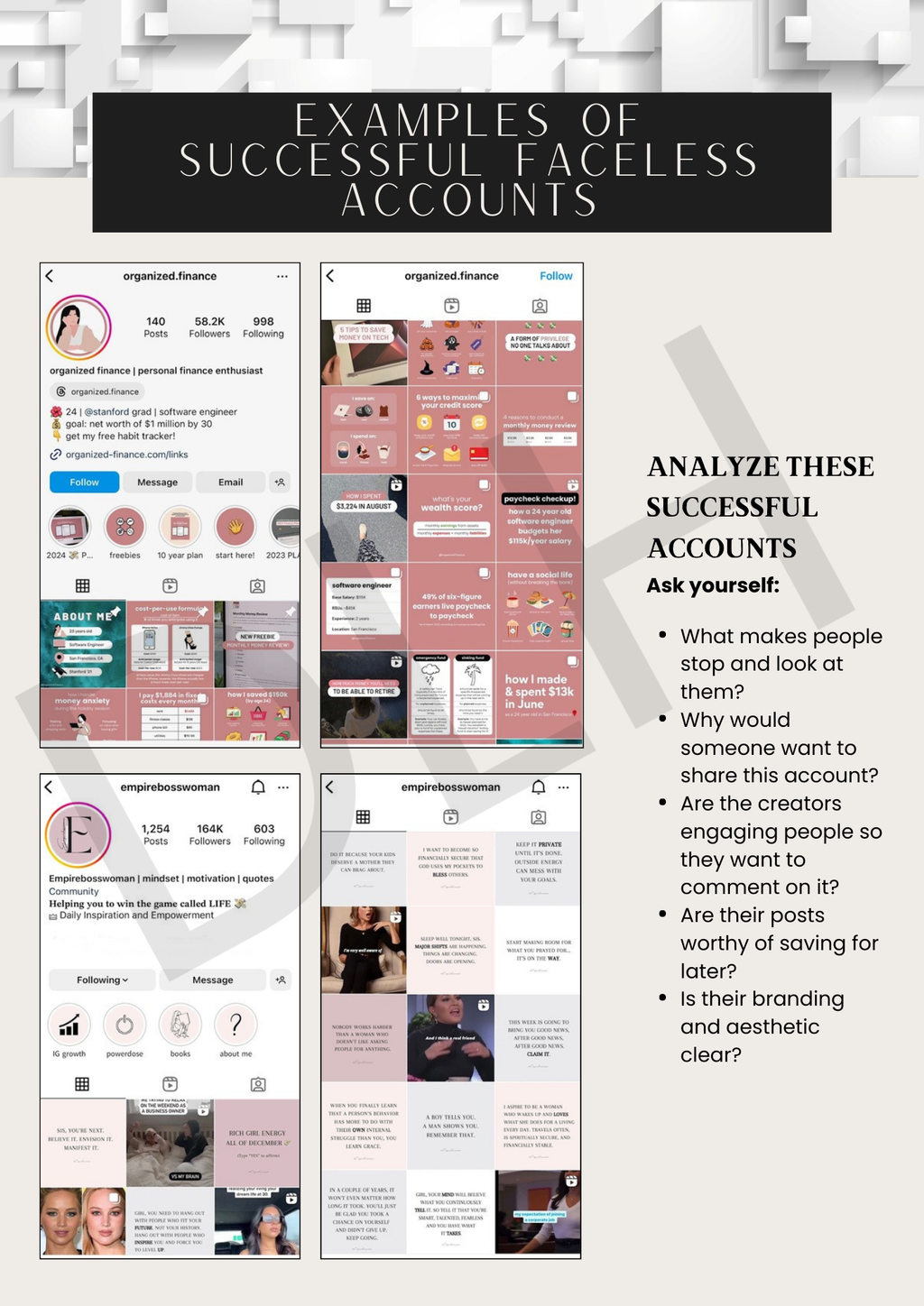 Faceless Marketing 101