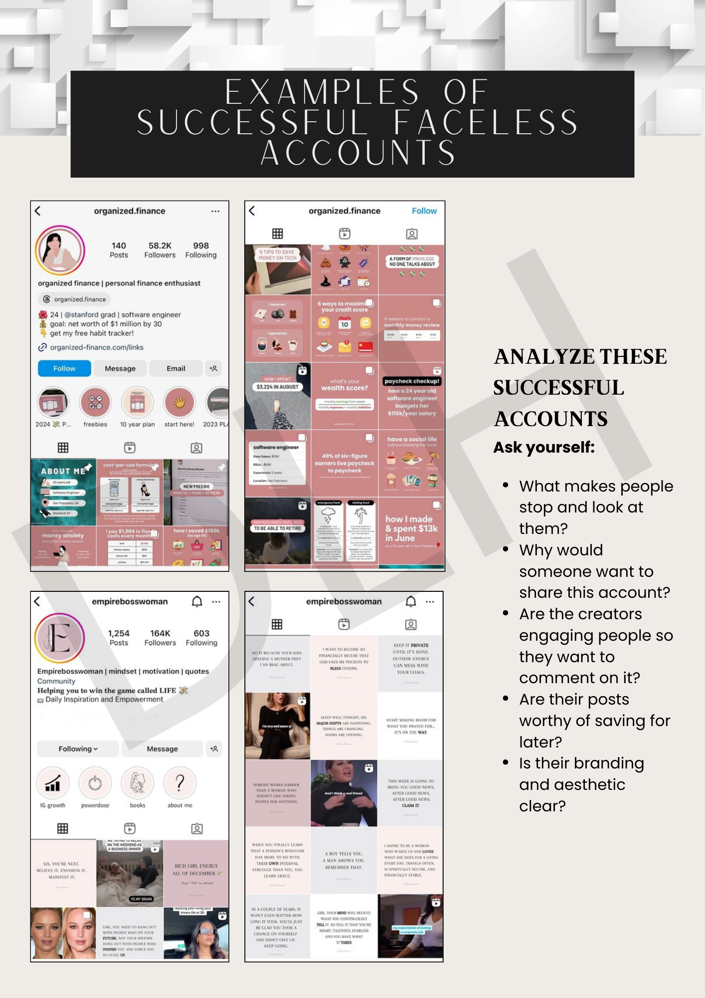 Faceless Marketing 101