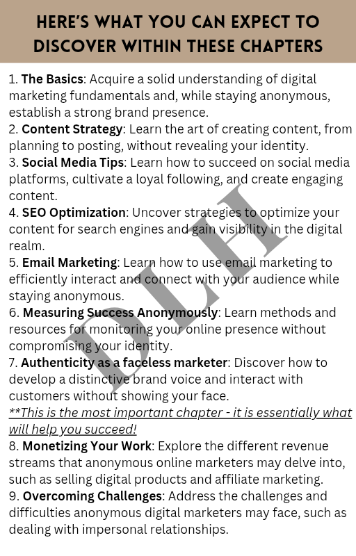 The Ultimate Faceless Marketing Guide